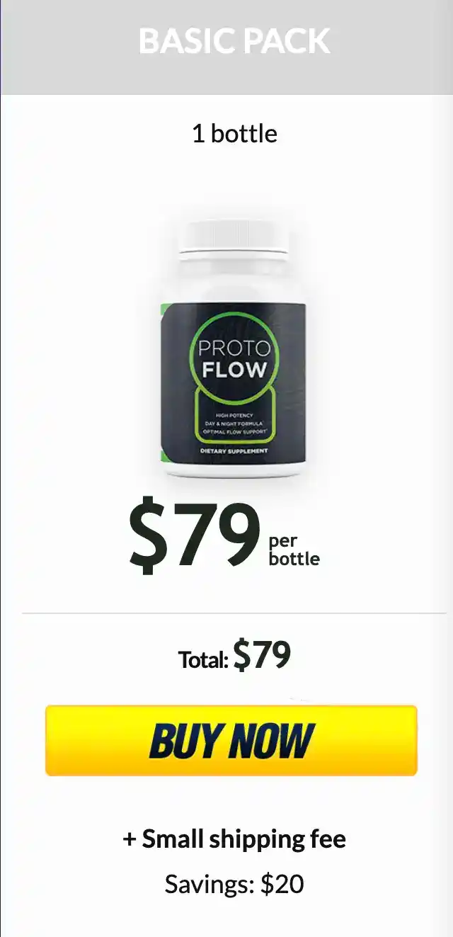 ProtoFlow 1 bottle pricing